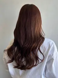 🍊🧡Orange系【ブリーチなしワンカラー🧡🍊➕トリートメント】(シャンプー・ブロー込み)
