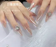 💅【Hand ☆長さだし]+eマグネット】💅【ソフトジェルオフ無料】￥8980 (初回パーツ2個プレゼント💖）