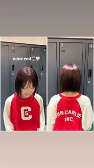 【💞🍒ブリーチ無し暖色カラー🍒💞】処理剤使用⭐️