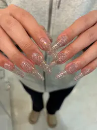 オフなしロングスカルプワンカラー*️⃣長さ指定 形ラウンド 自爪のお写真も送ってください🙇‍♀️