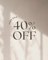 4月19日～24日プレオープン期間中、全てクーポン、メニュー40％OFF