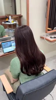 -圧倒的艶を👑-地毛風艶髪ストレート(髪質改善) + 似合わカット+カラー¥35,900→¥25,700