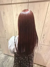 【艶髪】【人気カラー✨】暖色カラー+前処理トリートメント