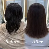 顔まわり縮毛矯正☘️💫