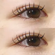 最新技術✨下がりまつげ解消✨フラットラッシュ80本＋まつげパーマ🐰🤍