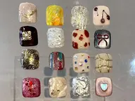 Foot親指アートシンプルデザイン✨