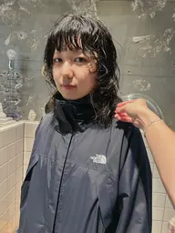 📀似合わせカット+パーマ+前後トリートメント(マイクロバブルシャンプー込み)