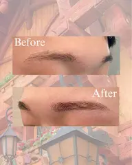 ✍🏻 眉毛ワックス脱毛+パーマ🫧