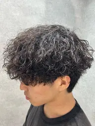 ✂️50%オフ✂️カット+波巻きスパイラルパーマ　#メンズ#ツイスパ#波巻き#シャドウパーマ