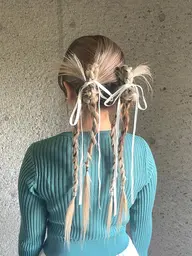 【💫個性派ヘアセット💫】カチモリヘア、リボンヘア