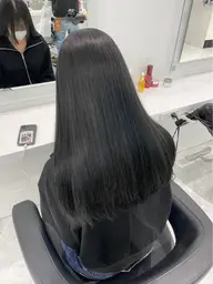 期間限定🖤】大人かわいい艶黒カラー✨透明感ワンカラー＋2stepトリートメントでうるツヤ仕上げ💫