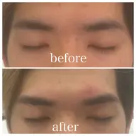 メンズカット+眉毛wax脱毛スタイリング