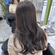 🖤黒染めじゃない🖤ダメージレス透明感のある"暗髪"艶カラー¥5,500