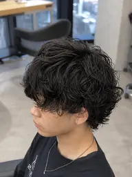 【⚡️前髪気分で変えれる2WAYパーマ⚡️】メンズカット➕シャドーパーマ🪽+オリジナルトリートメント⛓️
