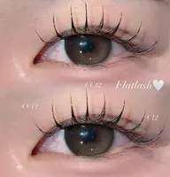 技術向上モデル👀/フラットラッシュ120本(※本数の保証なし)/オフ付け足し不可(口コミ投稿頂ける方限定🙂↕️゜)