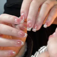 初春桜色ワンホンチーク+マグネットネイル