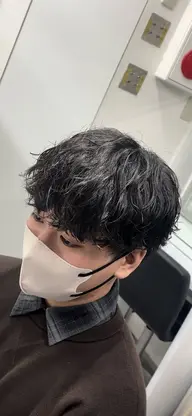 【✨動かしすぎたくない方✨】✂️メンズカット＋シャドウパーマ✂️     🔥初パーマにもおすすめ🔥