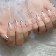 モテる指先!綺麗の王道💅🏻ガラスフレンチ🫧minimo限定他店オフ込み🉐