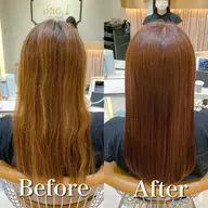 ブリーチ縮毛矯正❗️他店でお断りされた方もぜひご相談ください！髪質改善 ブリーチ縮毛矯正+高保湿スチームトリートメント