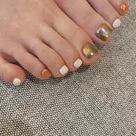 【foot nail】⭐️free designB⭐️オフ代1本220円　沢山アートしたい方✨