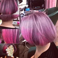 ピンクグラデーションカラー+オリジナルシステムトリートメント