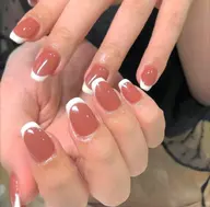 ⑩ 🫳ハンド　ワンカラーベース+フレンチ