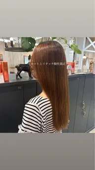 満足度No.1✨カット＋プレミアム酸性縮毛矯正＋イルミナカラー＋水素ケア🌝