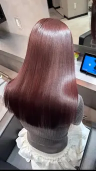 【最高級ケア髪質改善】カット+髪質改善カラー+水素髪質改善+超音波アイロン