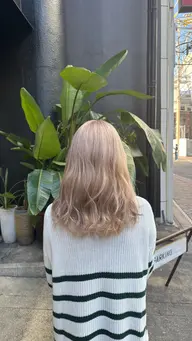 カラー＋トリートメント（ブリーチダブルカラー）