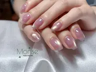 スピード＆技術向上メニュー💜チップ長さだし✨マグネットorフラッシュネイル