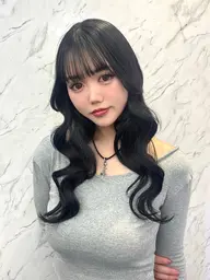 前髪縮毛＋前髪.顔周りカット