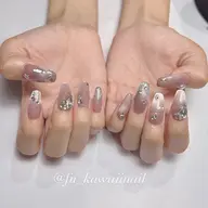 【オフあり】持ち込みデザイン💅🏻🫧💎【ソフトジェルオフ無料/指周りケア/トリートメント込み】