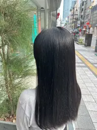 就活カラー🖤黒髪艶感カラー🎶