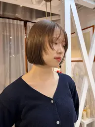 【人気セットクーポン】カット+透明感カラー+3stepトリートメント