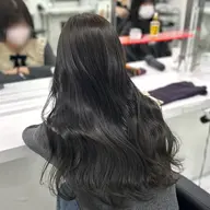 🤍韓国暗髪カラー➕オリジナルトリートメント➕コテ巻き仕上げ🤍