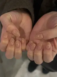 【💅オフありワンカラーネイル】シンプルでかわいいワンカラーネイル🩷ちゅるんネイルにもおすすめです✨