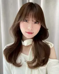 透明感カラー＋3stepアメアジアトリートメント＋シャンプーブロー