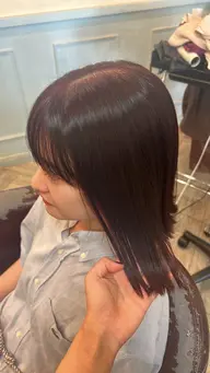 カット＋透明感カラー＋ダメージケア🍒ྀི✨