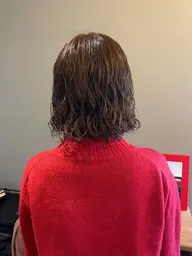 🍐イメチェンしたい方におすすめ🍐カット+髪質改善透明感カラー+ケアパーマ+トリートメント