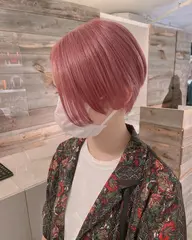 ⭐️カット&透け感たっぷり✨ケアブリーチonカラー&トリートメント⭐️ /ダブルカラー/リタッチ/ショート/メンズ