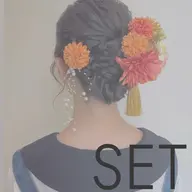 【ナチュラルからゴージャスまで❣️】🎀ヘアアレンジ🎀パーティーアレンジ/ライブスタイル/成人式ヘア