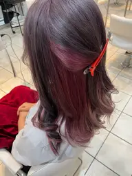 【✨ミニモ限定価格✨】デザインカラー＋カット#インナーカラー#イヤリングカラー#裾カラー#アンブレラカラー