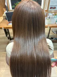 【梅雨に負けない艶髪❤️‍🔥】酸性ストレート+艶カラー✨