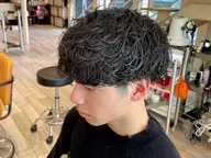 (メンズ)カット＋シャドウパーマ