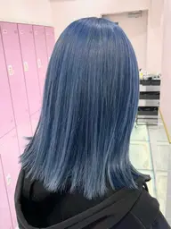 【❄️🩵寒色カラー🩵❄️(ブリーチ1回込)】ダブルカラー➕2stepトリートメント🫧✨