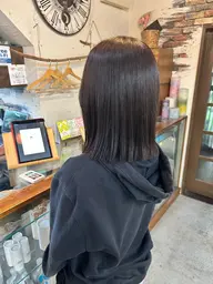 切りっぱなしカット＋ワンカラー＋髪質改善トリートメント