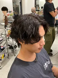 men's カットパーマ➕カラー