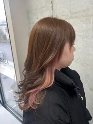イヤリングブリーチ+イヤリング部分だけカラー【全体カラー追加1️⃣1️⃣0️⃣0️⃣円】