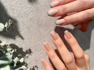 【ジェルオフがない方】ベースカラー入りフレンチ