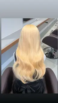 【🌻ブリーチ＋カラー🌻】  ケアブリーチでダメージを最小限に抑えなりたい髪色に💛💛💛(ロング料金別)